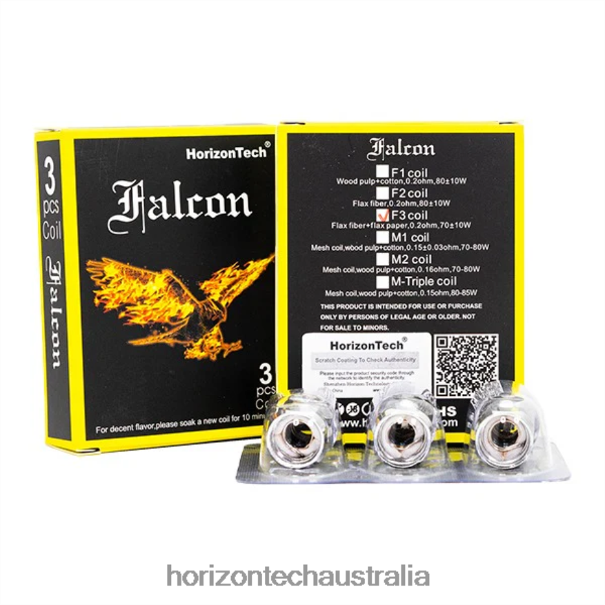 HorizonTech Falcon Coils (3-Pack) VJ2DVJ161 F3 Coil 0.2ohm - Horizon Tech Vape Coils