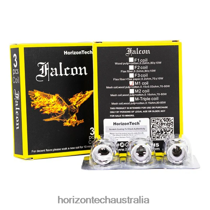 HorizonTech Falcon Coils (3-Pack) VJ2DVJ162 M1 Mesh Coil 0.15ohm - Horizon Tech Vape Tank