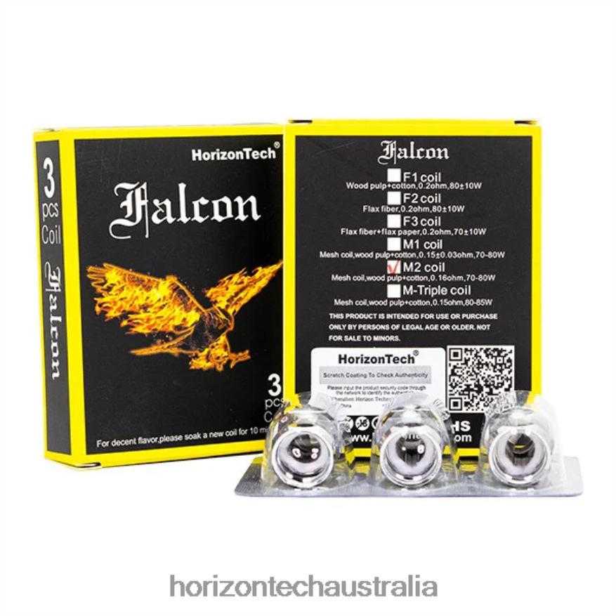 HorizonTech Falcon Coils (3-Pack) VJ2DVJ164 M2 Mesh Coil 0.16ohm - HorizonTech Vape Kit
