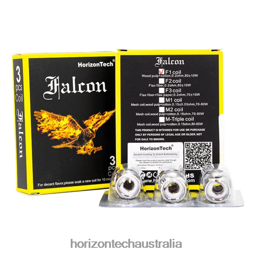 HorizonTech Falcon Coils (3-Pack) VJ2DVJ7 F1 Coil 0.2ohm - HorizonTech Australia