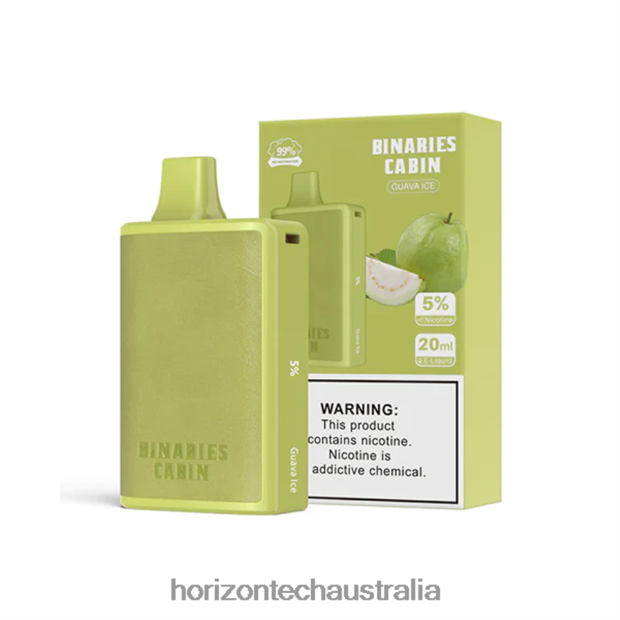 HorizonTech Binaries Cabin Disposable 20mL VJ2DVJ58 Guava Ice - HorizonTech Canberra