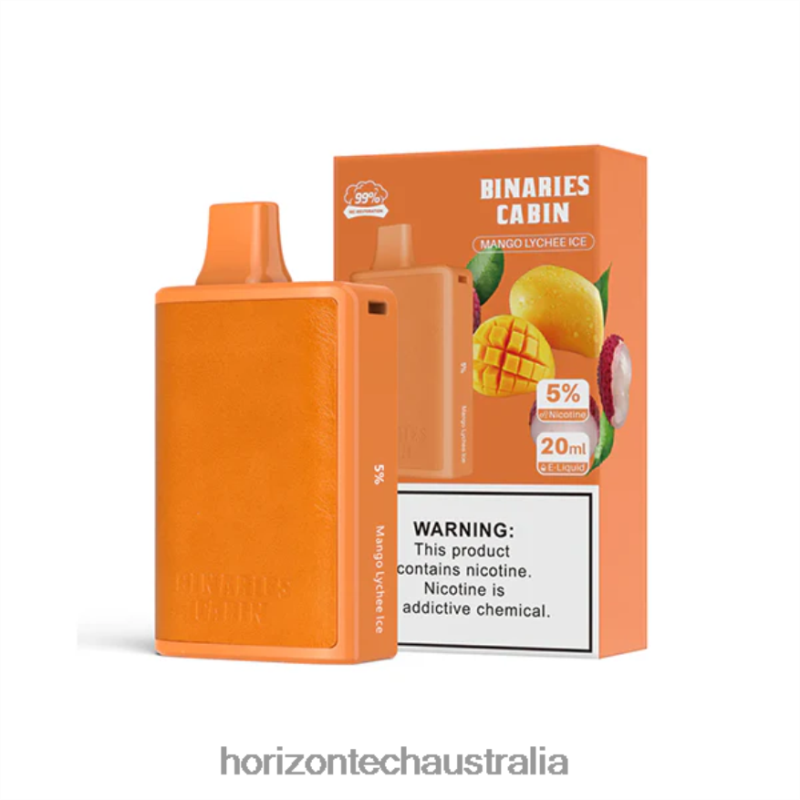 HorizonTech Binaries Cabin Disposable 20mL VJ2DVJ62 Mango Lychee Ice - Horizon Tech Vape Tank