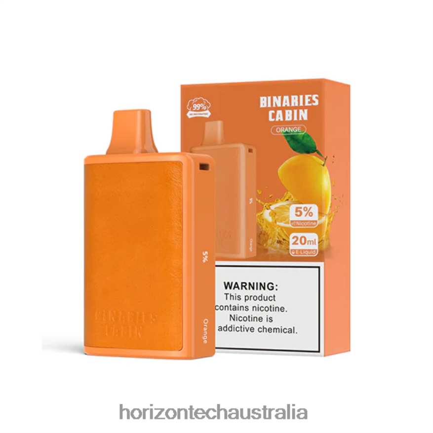 HorizonTech Binaries Cabin Disposable 20mL VJ2DVJ63 Orange - HorizonTech Vape