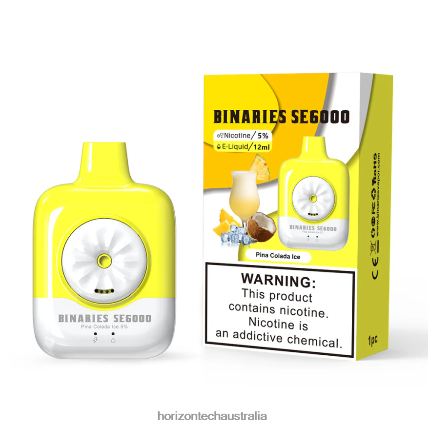 HorizonTech Binaries Cabin Disposable SE 12mL VJ2DVJ129 Pina Colada Ice - HorizonTech Vape Australia