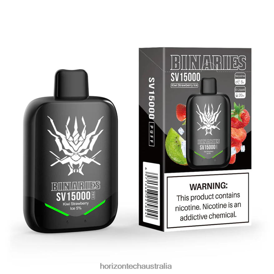 HorizonTech Binaries Cabin Disposable SV VJ2DVJ89 Kiwi Strawberry Ice - HorizonTech Vape Australia