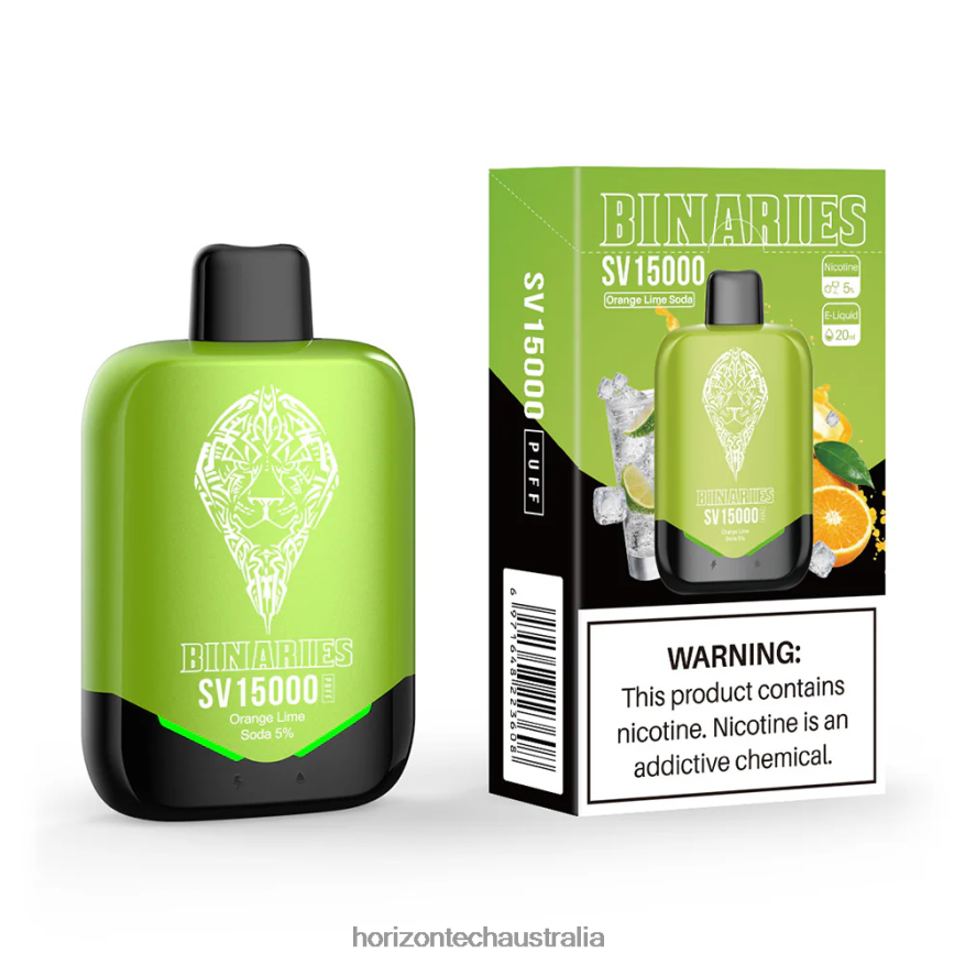 HorizonTech Binaries Cabin Disposable SV VJ2DVJ91 Orange Lime Soda - Horizon Tech Vape Coils