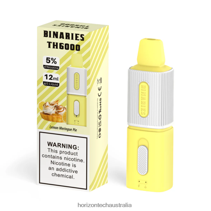 HorizonTech Binaries Cabin TH6000 Disposable 12mL VJ2DVJ101 Lemon Meringue Pie - Horizon Tech Vape Coils