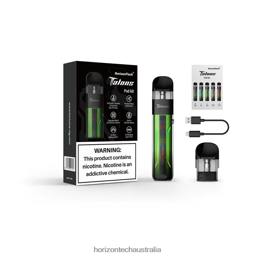 HorizonTech Talons Starter Kit VJ2DVJ201 Apple Green - HorizonTech Vape Australia
